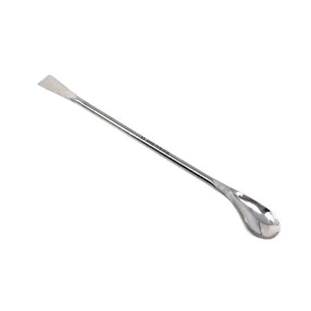 Stainless Steel Double Ended Square & Lab Spoon Sampler Lab Spatula 7? Length (Right Angled)