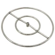 Stainless Steel Double Fire Ring 0.5 in. Hub, 18 in.