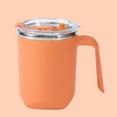thumbnail image 1 of Stainless Steel Double Layer Mug With Lid And Handle Insulated Coffee Cup Drinking Cups Home Tea Cup, 1 of 4