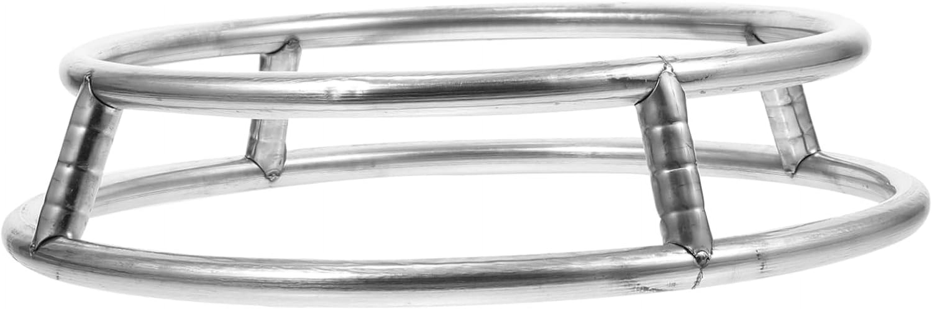 Stainless Steel Double-Layer Round Pot Rack for Gas Stove Heat-Proof Wok Ring Stand Anti-Scald Pot Holder 10.43 Inch Cooking Accessories for Home Kitchen