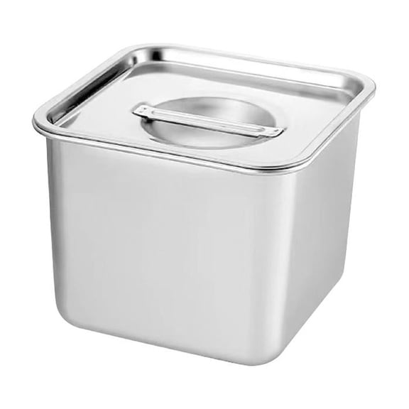 Stainless Steel Double Layer Spice Box with Seal Ring Large Capacity for Kitchen and Restaurant Use