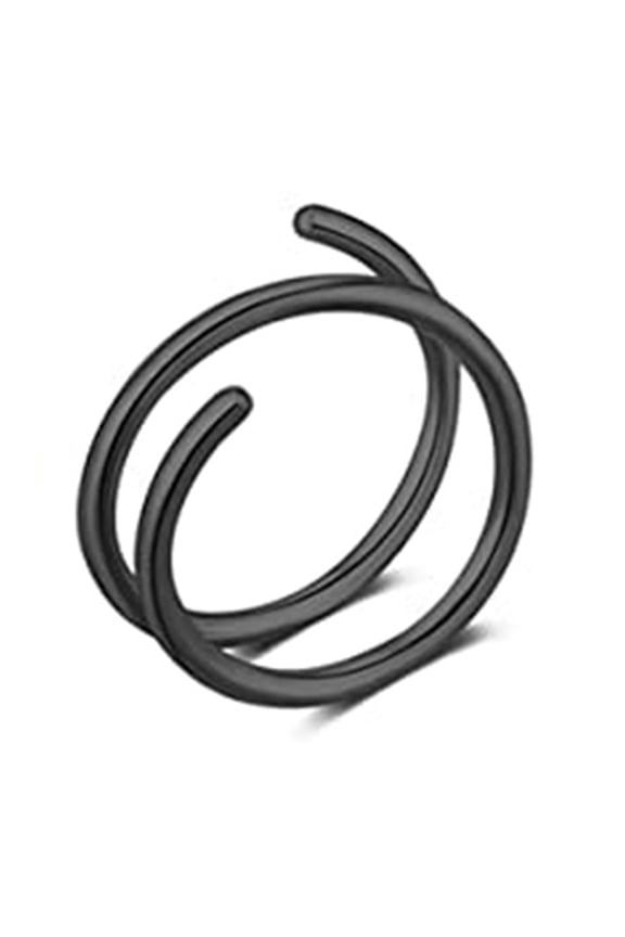 Stainless Steel Double Nose Rings Single Pierced Nose Left and Right Single Pierced Nose Piercing Jewelry
