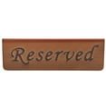 Stainless Steel Double Side Food Service Reserved Table Sign for