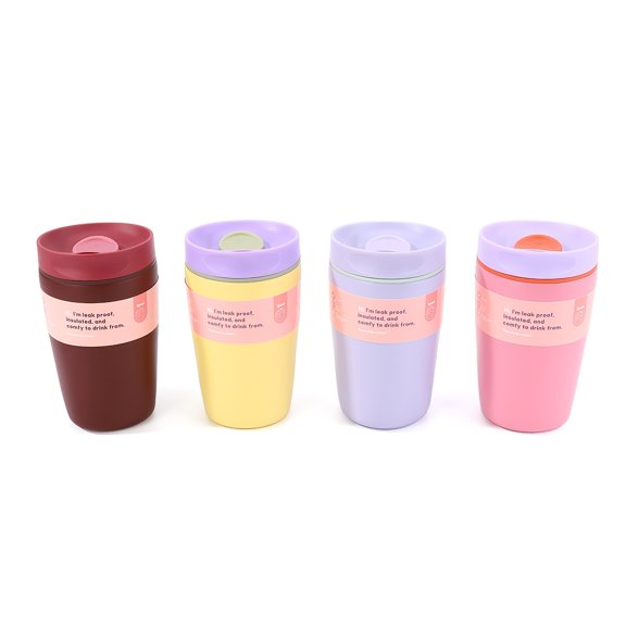 Stainless Steel Double-Wall Vacuum Insulated Coffee Cup with Push Lid & Direct Drinking Spout, Reusable Travel Mug for Coffee Tea, Ideal for Office Travel Outdoor Use