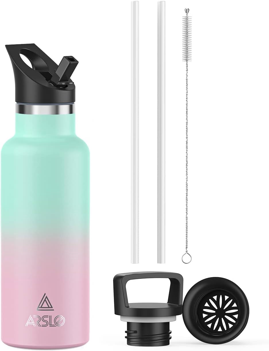 Stainless Steel Double Wall Water Bottles, Vacuum Insulated Bottle With ...