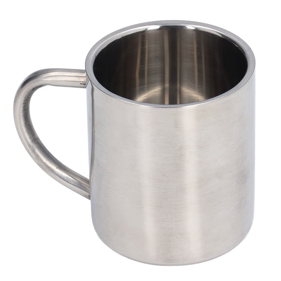 Stainless Steel Double Walled Coffee Mug - 220ml Insulated Tea Cup for Home & Office