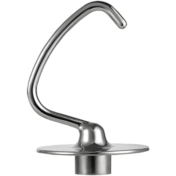 Stainless Steel Dough Hook Attachment for KitchenAid 4.5-5 Quart Tilt-Head Stand Mixer, K45DH Dough Hook Replacement for KSM90 and K45, Mixer Parts Accessories