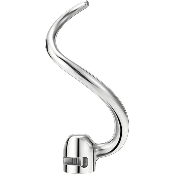 Stainless Steel Dough Hook for KitchenAid 5.5-6QT Bowl-Lift Stand Mixers, Fit for KSM5 KV25G0X KV25G8X KV25H0X KP26M1X KP26M8X, Heavy Duty, Dishwasher Safe