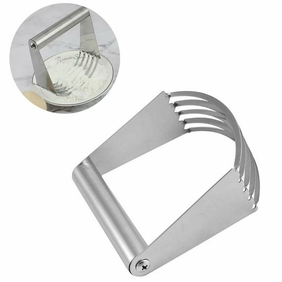 Stainless Steel Dough Kneader, Multifunction Flour Mixer, Oil and Noodle Mixing and Flour Pressing Tool=