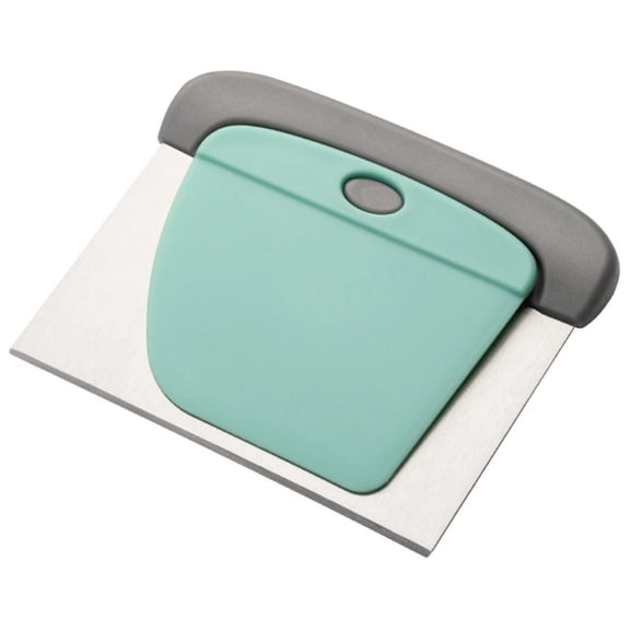 Stainless Steel Dough Knife Baking Cutter with Scraper Blade for Effortless Kneading and Shaping Ideal for Home Bakers and Pastry Enthusiasts Topliu