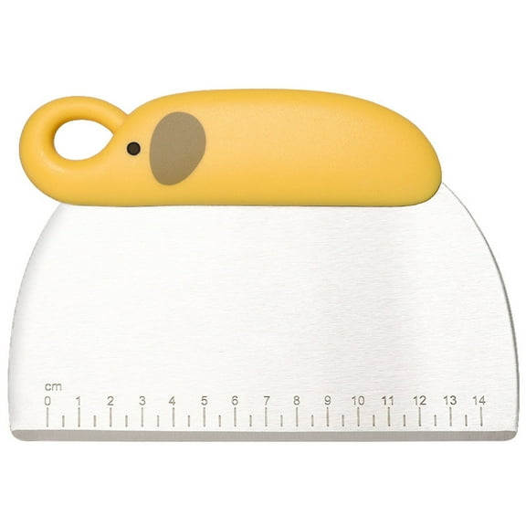Stainless Steel Dough Scraper Baking Tool With Tpr Handle Cutting Blade Kitchen Utensil Easy To Clean 6.49X4.72 Inches