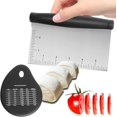 Stainless Steel Dough Scraper & Chopper MultiPurpose Kitchen Tool