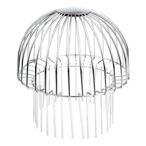 Stainless Steel Down Spout Filter Gutter Guard Debris Dirt Protector Outdoor Drain Cover Gutter Block Stops Blockage Leaves