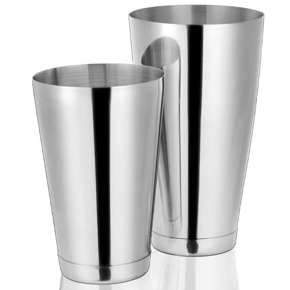 Stainless Steel Conical Boston Cocktail Shaker Set