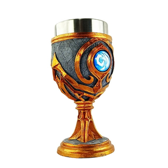 Stainless Steel Drinking Vessel - Wine Goblets, Chalice Cup - Fantasy Drinkware, Gothic Wine Vessel, Dragon Wine Glass, Medieval Vintage Goblets, Goblet |Game of throness Drinkware, Retro Par