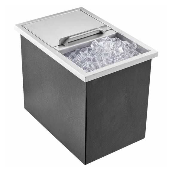 Stainless Steel Drop In Ice Chest, 40.9 qt, Commercial Ice Bin