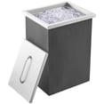 thumbnail image 1 of Stainless Steel Drop In Ice Chest, 40 Qt, 14x12x18", Outdoor Bar Cooler, Ice Bin with Drain, Stainless Steel Ice Storage for Kitchen, Beer, Wine, 1 of 8