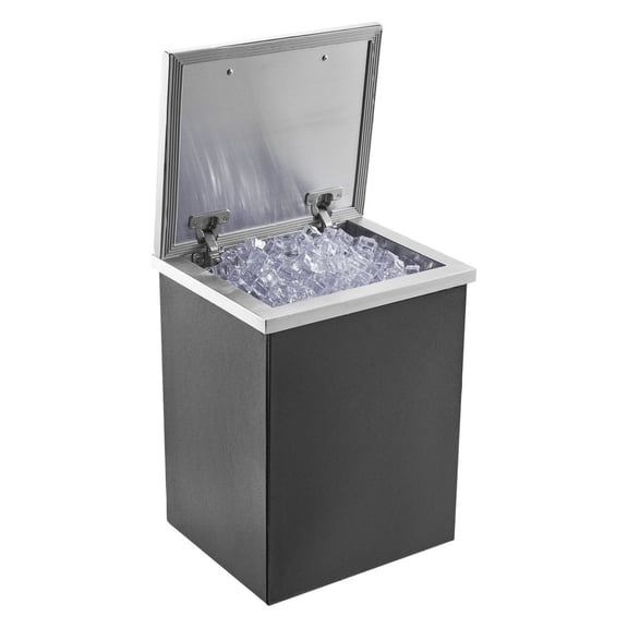 Stainless Steel Drop In Ice Chest, 40 Qt Commercial Ice Bin, 14x12x18 Inch
