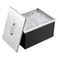 thumbnail image 1 of Stainless Steel Drop In Ice Chest 40qt - Commercial Ice Bin Cooler, 1 of 6