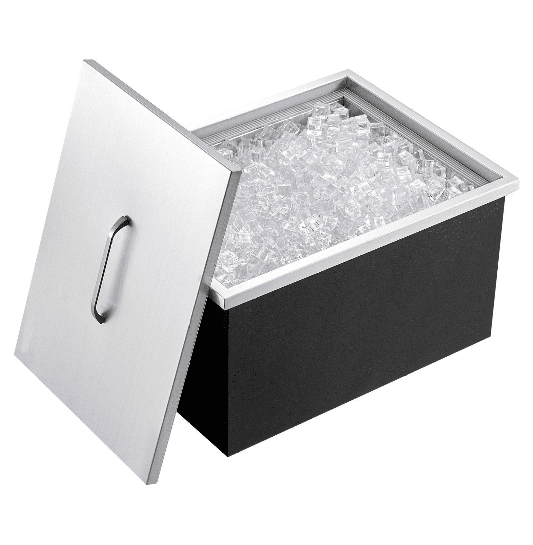 Stainless Steel Drop In Ice Chest 40qt - Commercial Ice Bin Cooler