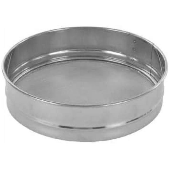 Stainless Steel Drum Sieve/All Flour Strainer/Round Baking Strainer/Liquid Strainer Mesh, Pack of 1