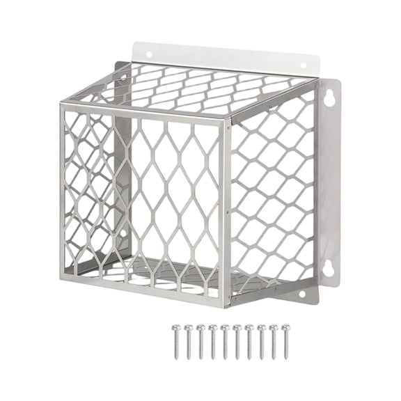 Stainless Steel Dryer Exhaust Cover - Bird-Proof Ventilation Port Cover, Weather-Resistant Dryer Vent Guard for Home Laundry