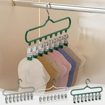 Stainless Steel Drying Rack with Hooks and Clips, Multifunctional Wall Mount or Over Door Organizer for Laundry Room, Bathroom, and Small Spaces,Vsgery