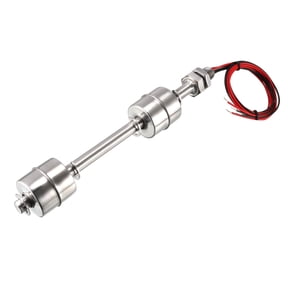 Stainless Steel Dual Ball Float Switch 175mm/ 6.89inch Tank Vertical Water Level Sensor