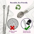 thumbnail image 1 of Stainless Steel Dual-End Spring Ear Pick, 2 Pcs, Silverdual Head Spring Ear Cleaner Ear Pick Spoon Wax Removal Care Cleaner Tools 2Pc, Easter Mother'S Day Gift Makeup Organizers, 1 of 9