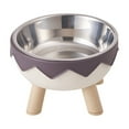 thumbnail image 1 of Stainless Steel Dual Layer Pet Bowl With Separated Compartments For Food And Water Non Slip Base Prevents Tipping Easy To Clean Suitable For Cats And Dogs, 1 of 6