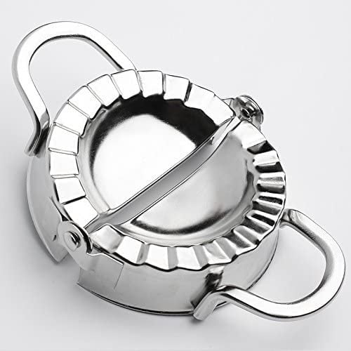 Stainless Steel Dumpling Calzone Ravioli Empanada Turnover Pierogi Maker Mold,Pastry Dough Press (M)