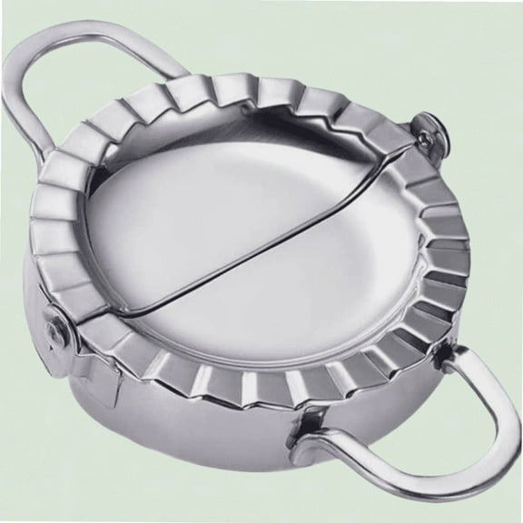 Stainless Steel Dumpling Maker, Japanese Gyoza Mold Wonton Press, 3.5 inches
