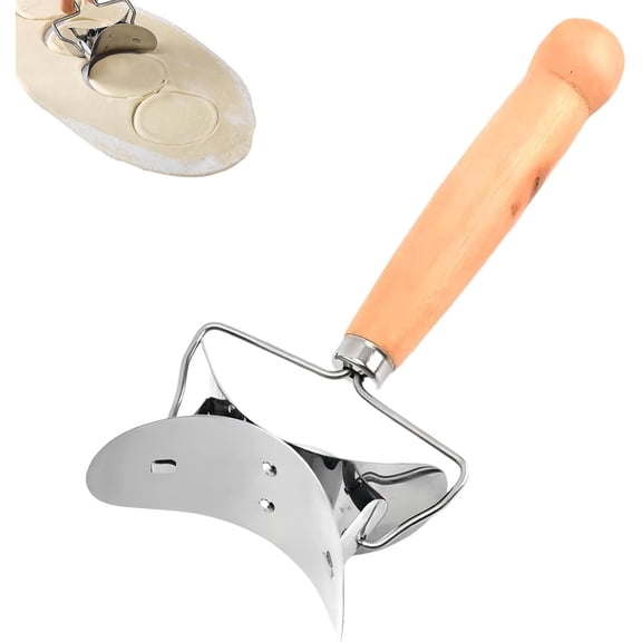 Stainless Steel Dumpling Wrapper Cutter,Portable Pressing Machine, Tool Versatile for, Home Kitchen.