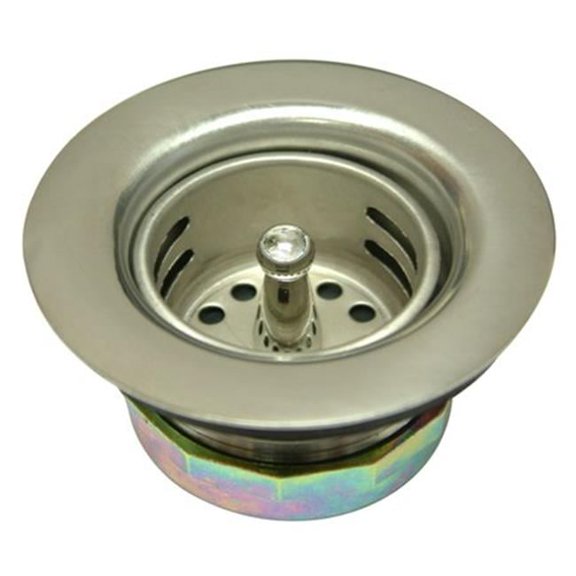 Stainless Steel Duo Strainer For Bar Sink- - D 2-.722 Inch X - H 1-.625 Inch