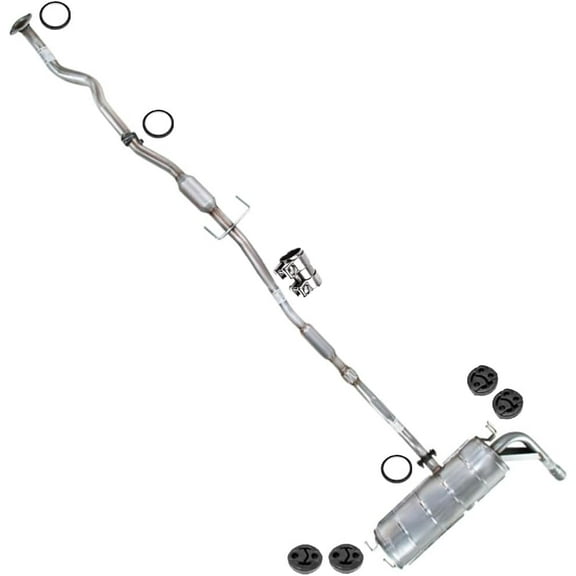Northeastern Exhaust Stainless Steel Front Pipe, Resonator & Muffler System Direct Fit Fits 20042005 Toyota RAV4 2.4L | Free Hardware Included | Durable, Rust-Resistant Design