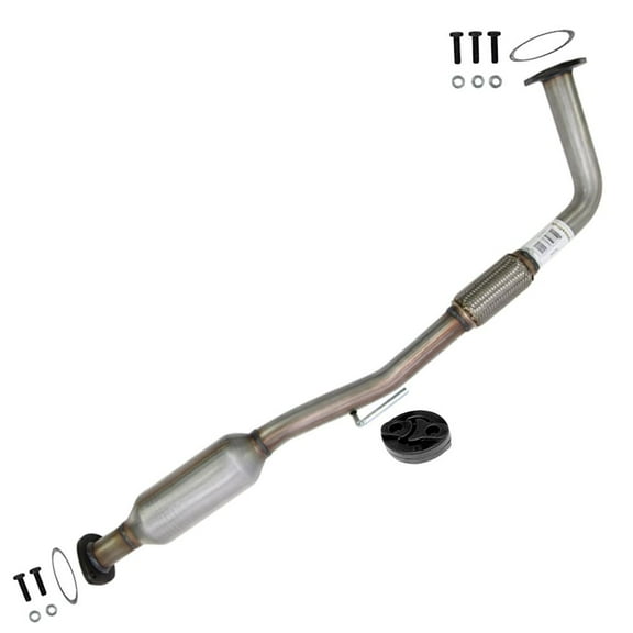 Stainless Steel - EPA-Approved Rear Catalytic with Flex Exhaust Compatible for Toyota Camry 1997-2001 2.2L - Includes Gasket, Hanger, and Bolts and Nuts