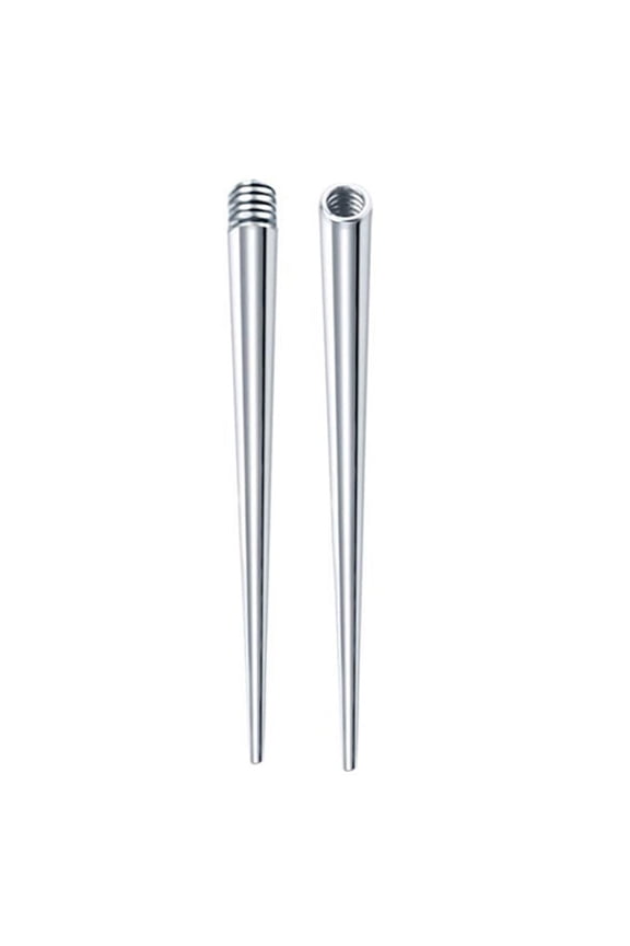 Stainless Steel Ear Gauges Stretching Plugs Tapers Insertion Pin for Ear Nose Stretcher 16G 14G Piercing Stretching Kit