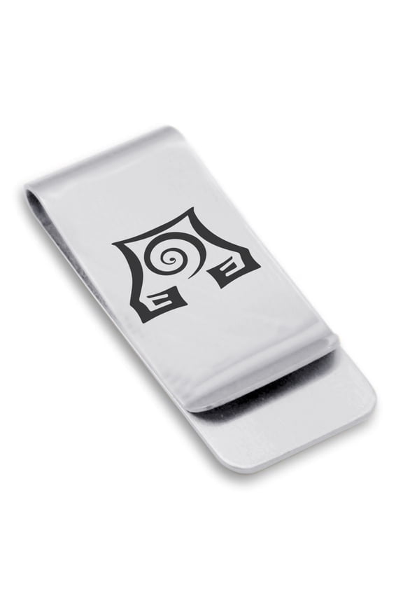 Stainless Steel Earth Element Classic Slim Money Clip Credit Card Holder