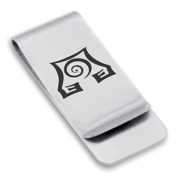 Stainless Steel Earth Element Classic Slim Money Clip Credit Card Holder