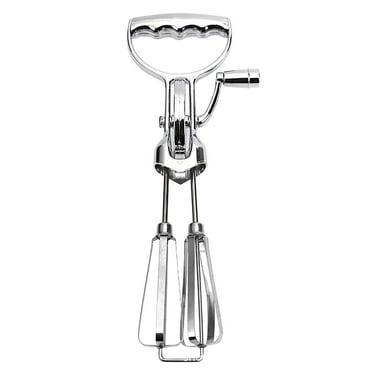 Stainless Steel Egg Beater,Double Rotary Whipping ,Manual Hand Mixer Hand Crank Manual Egg Beater , Milk Frother Blending Tools ,Household Mixers ,Cake Accessories ,Rotary Egg Frother Mixer