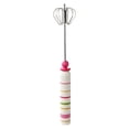 thumbnail image 1 of Stainless Steel Egg Beater, Heavy Duty Semi-Automatic Whisk for Kitchen, 12 Inch Rotary Hand Mixer, Drink Stirrer for Frothing Milk, Blending, Mixing, Whipping Smoothies and Shakes,B, 1 of 9