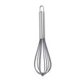 thumbnail image 1 of Stainless Steel Egg Beater Manual Whisk | Silicone Handle | Durable Mixer for Cream, Batter, Sauces | Handheld Baking Tool | Easy Clean | 5.3 x 20.5cm | 1 Piece, 1 of 5