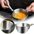 thumbnail image 1 of Stainless Steel Egg Beating Salad Mixing Bowl Stainless Steel Mixing Bowls For Baking Cooking And Prep With Non Base 11.7x6.3cm, 1 of 6