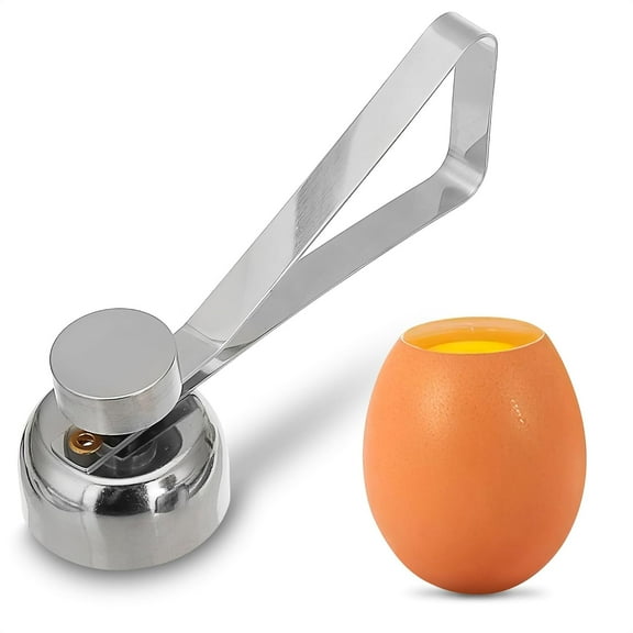Stainless Steel Egg Cracker Tool Egg Cracker Cutter Egg Opener Topper Cutter Egg Cracker Topper Egg Cutter Stainless Steel Kitchen Egg Topper Cutter Heavy Duty Cutter Egg Shell Cutter Tool Separator