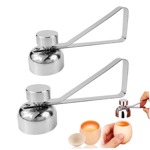 Stainless Steel Egg Cracker Tool - Egg Cracker Cutter Egg Opener Topper Cutter Egg Cracker Topper Egg Cutter Stainless