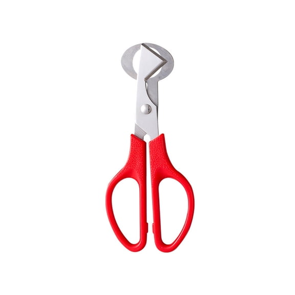 Stainless Steel Egg Cracker Topper Shell Remover Tool for Soft Hard Boiled Eggs Precision Kitchen Gadget Egg Shell Cutter 6 Inch Red