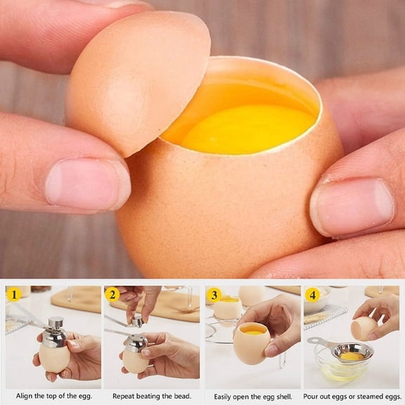 Stainless Steel Egg Cutter Eggshell Topper Shell Opener Kitchen Cooking Tools