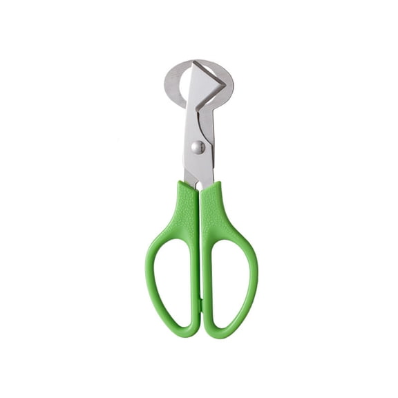 Stainless Steel Egg Cutter Scissors,Kitchen Tool for Perfectly Sliced Hard-Boiled Eggs,Salad Topping,Breakfast Prep (Green)