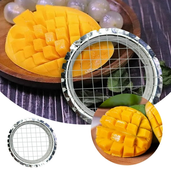 Stainless Steel Egg Cutters, Circle Vegetable Cutter Kitchen Tool Egg Slicer Cutter Potato Hard Presser Cube Manual Tool Cutting Divider