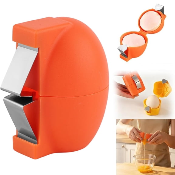 Stainless Steel Egg Opener, Multifunctional Portable Egg Shell Opener Handheld Egg Peeler for Hard Boiled Eggs for Raw Hard-Boiled Eggs Cooking Baking